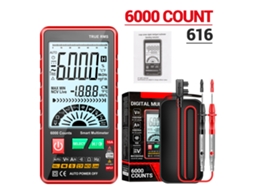 Aneng 616 Multímetro Digital Inteligente Auto Range 6000 Contagens Rms Verdadeiro com Lanterna