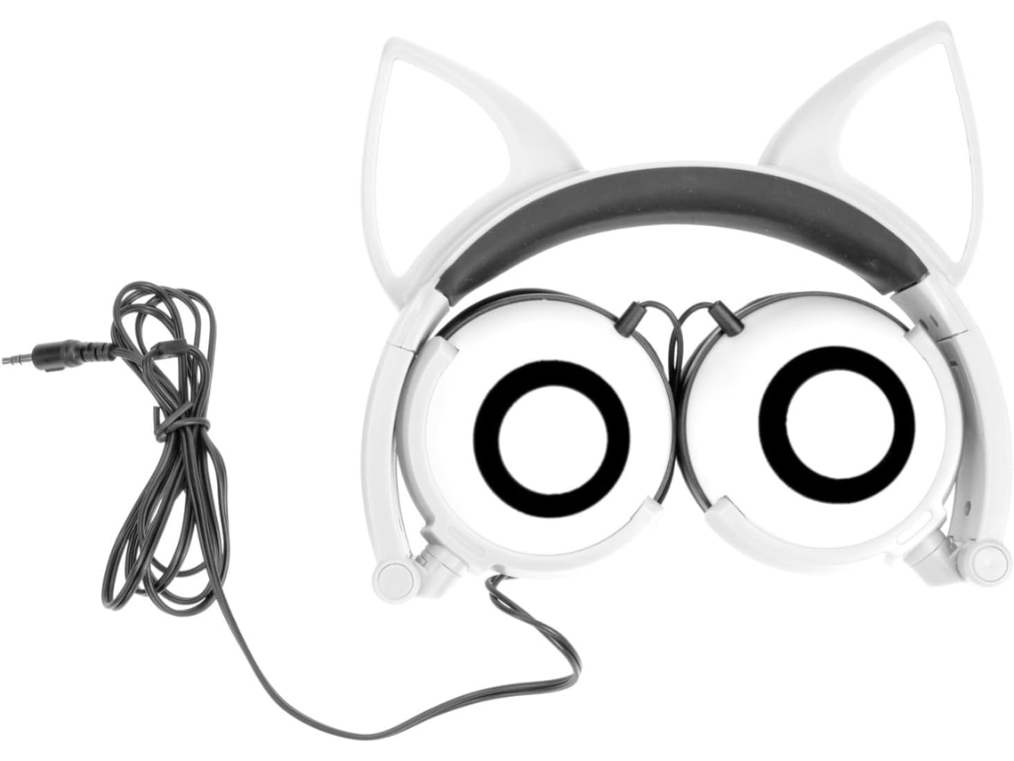 Fones De Ouvido Sem Fio Com Gato Design Leve, Alta Som, Seguro E Para