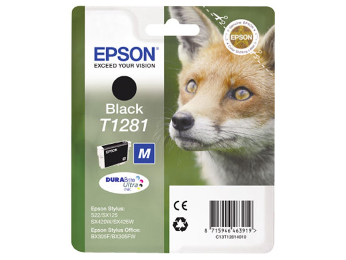Tinteiro EPSON T1281 Preto (C13T12814022)