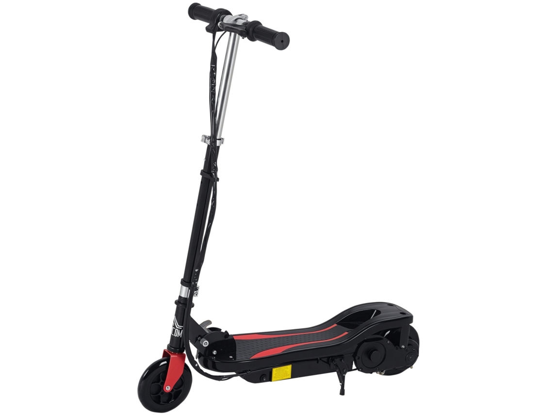 Patinete Elétrico Dobrável Infantil 7 14 Anos 12 Km/h Autonomia 8 Km Freio Preto