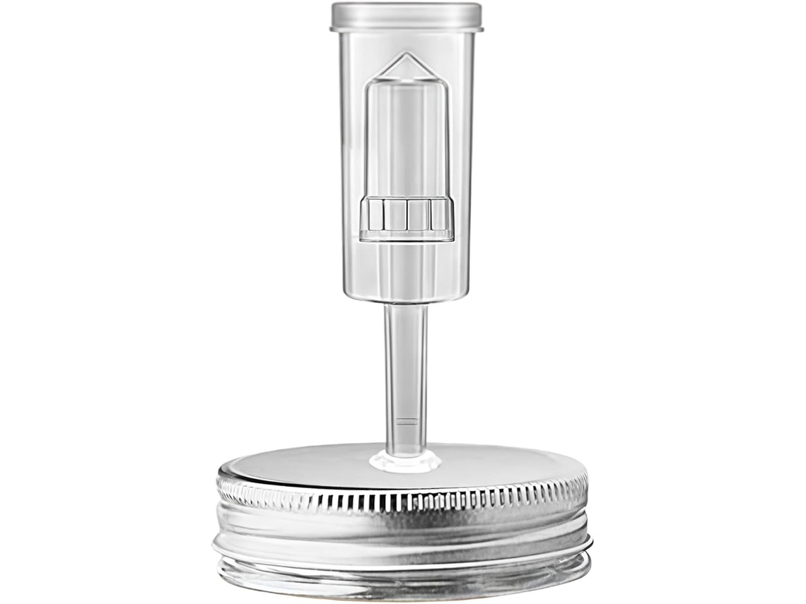 Conjunto De Tampas Resistentes Com Sistema Anti Bolhas, Projetadas Para Recipientes De Vidro Com Abertura 70mm, Para