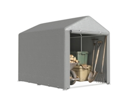 Abri Of Garden Tente Of Stockage Waterproof Abri Motor Doors Enroulable Fermeture Éclair. 160 X 218 X 172 Cm Gray Light