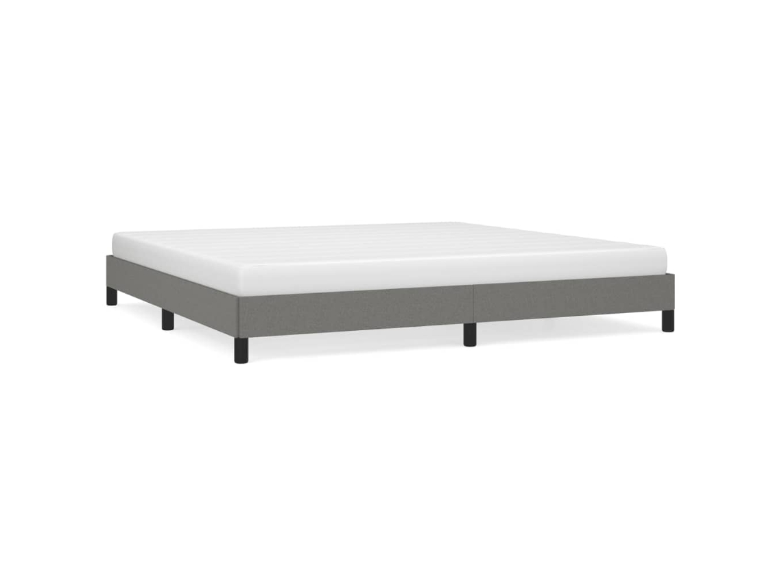 Bed Frame, Bed Frames Vidaxl Cinzeto Tecido (200 X 200 Cm)