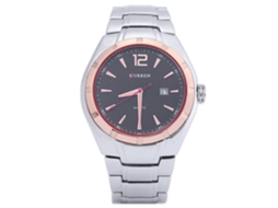Reloj De Pulsera Para Hombres Elegante Con Movimiento De Cuarzo Curren (anillo Dorado + Negro)