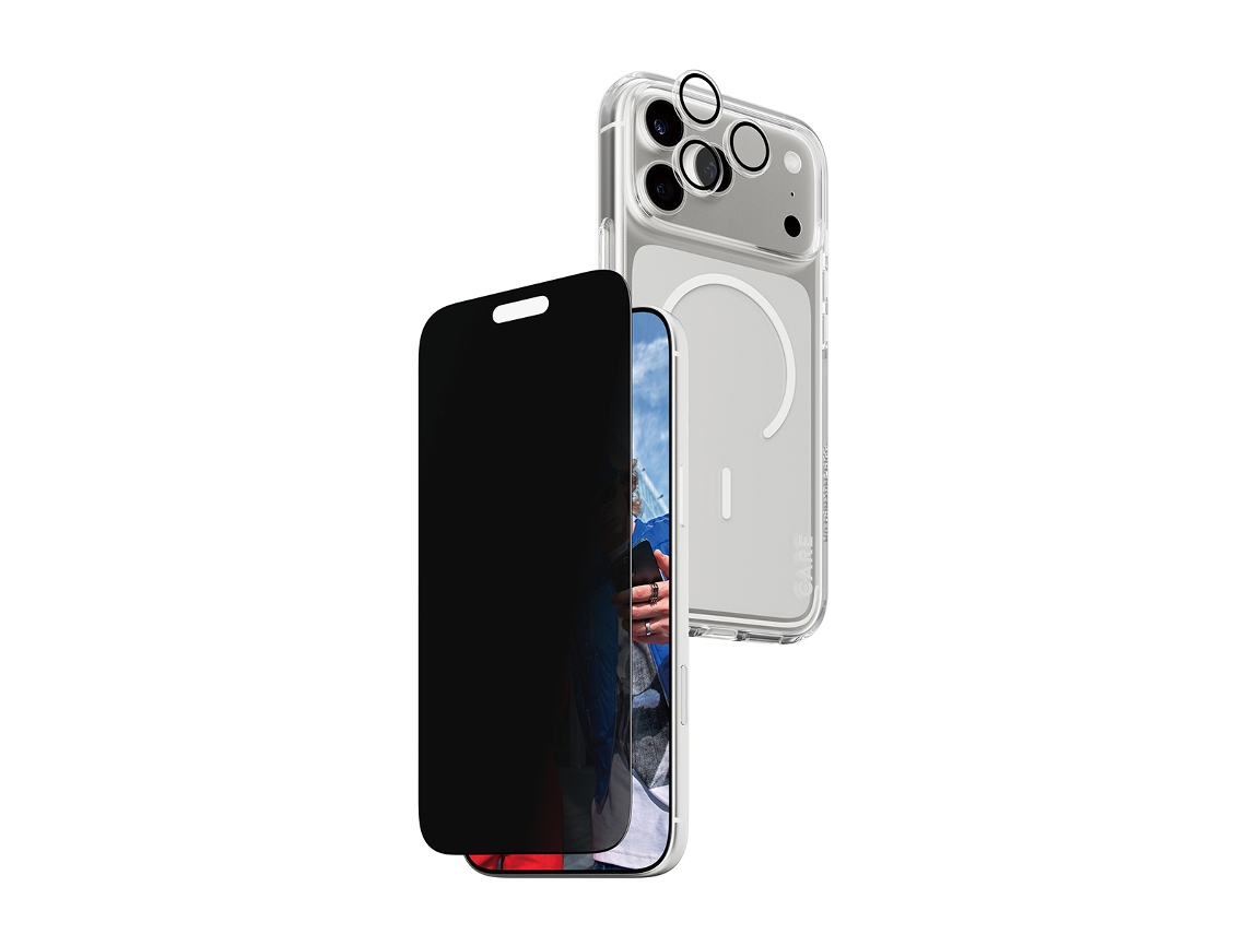 Bundle Proteção 3 em 1 PANZERGLASS 3-1 iPhone 17 Pro Max (Capa + Película + Protetor Câmara)
