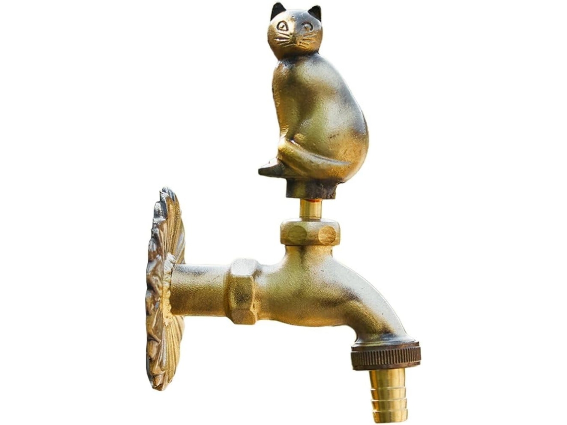 Torneira De Jardim Em Latão, Única Para Pia Banheiro, Água Fria Casa,