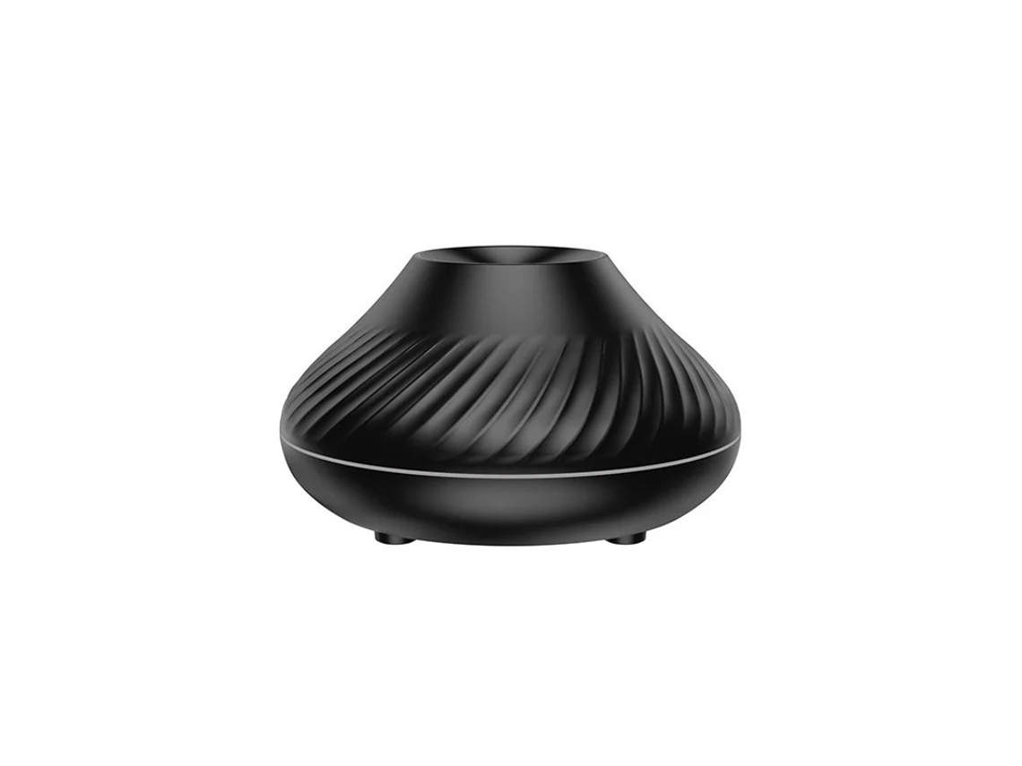 Máquina De Aromaterapia Simulação De Chama Usb Colorida Bestvite Preto