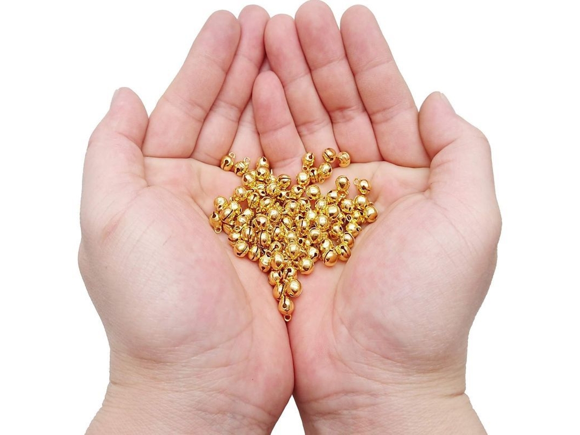 Sinozinho Dourado 6mm para Bijuterias 100pcs Nova LINE