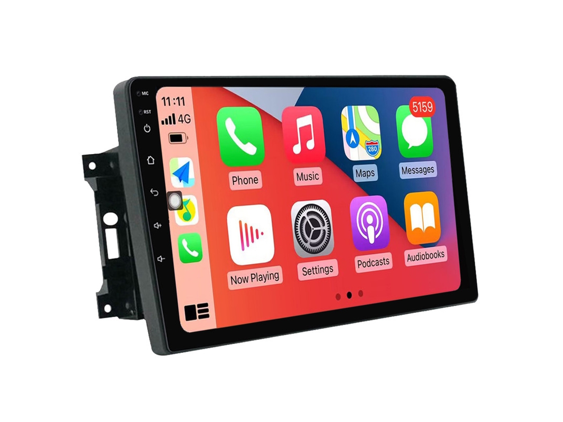 Auto Rádio Carro Bluetooth Autoradio 8GB RAM 128G ROM CarPlay Navegação GPS Ecrã Táctil RoverOne para Jeep Wrangler 2007-2018  