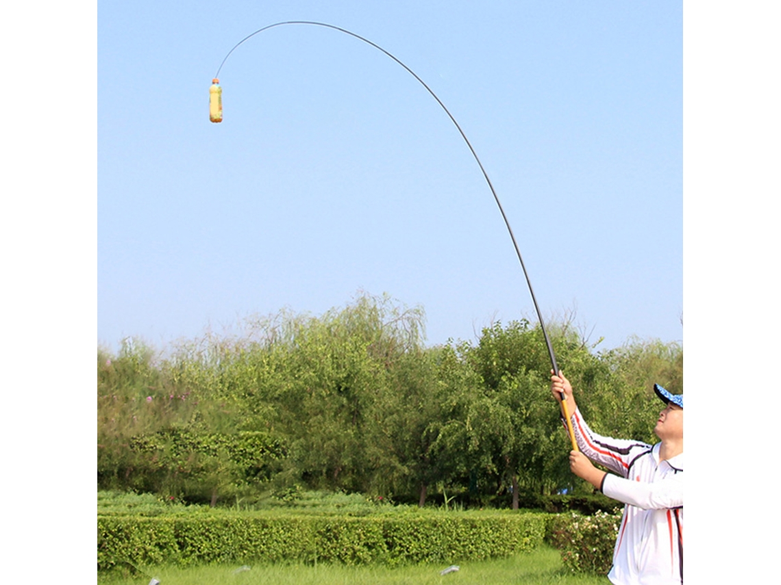 Vara de Pesca Telescópica Ultraleve Carbono Portátil