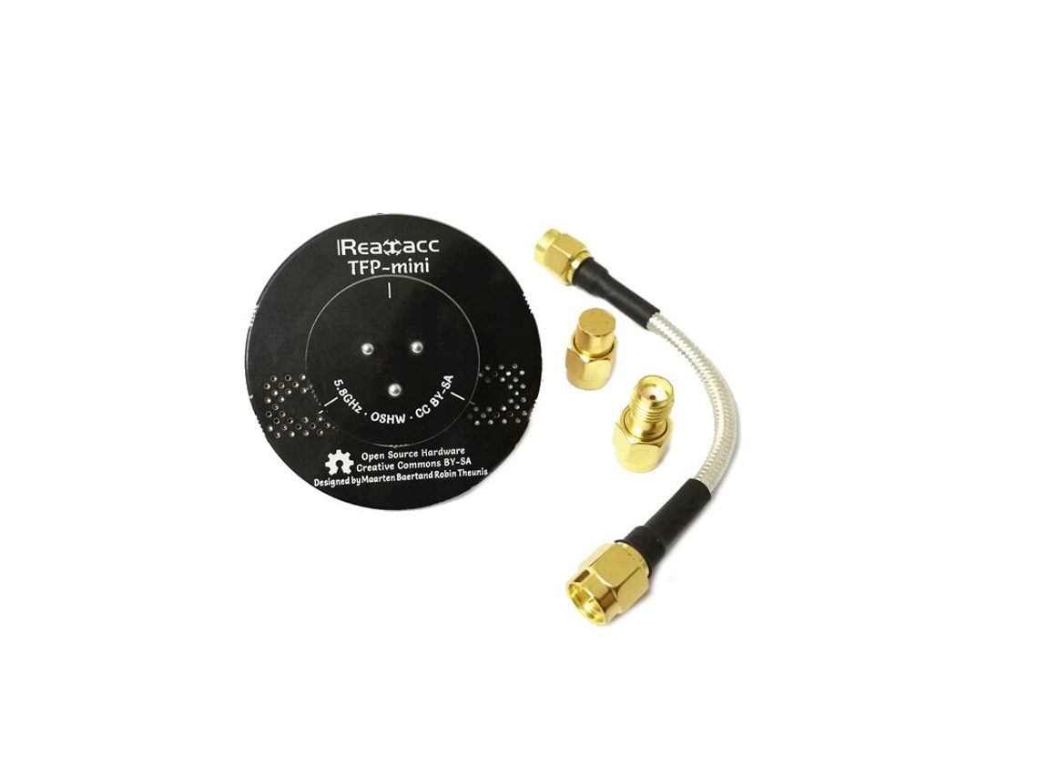 Vermelho 1 Unidade Realacc Tfp mini Triple Feed Patch 45mm 5.8ghz 8dbi Fpv Flat Panel Pagoda com Terminador para Óculos Eachine Fatshark Skyzone MDUG