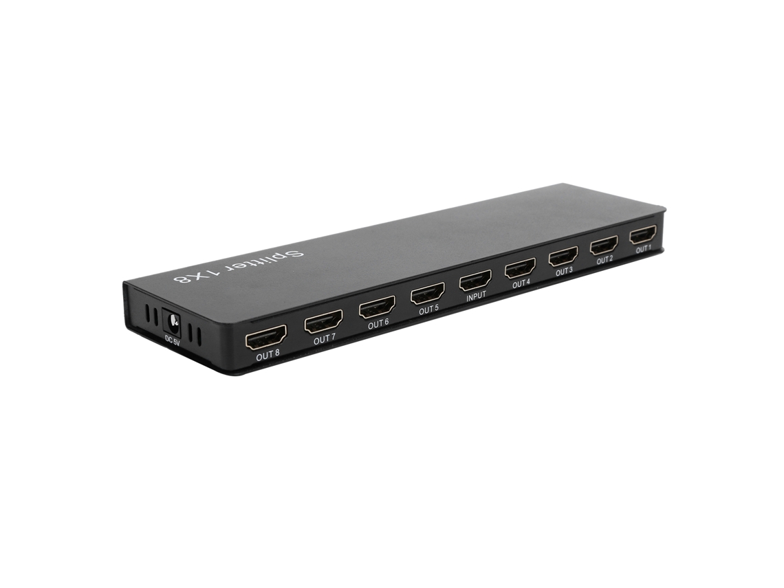 Divisor Mali HDMI 1.4 1x8, 8 portas, 4K, 3D, HDR, distribuidor de áudio e vídeo, Full HD