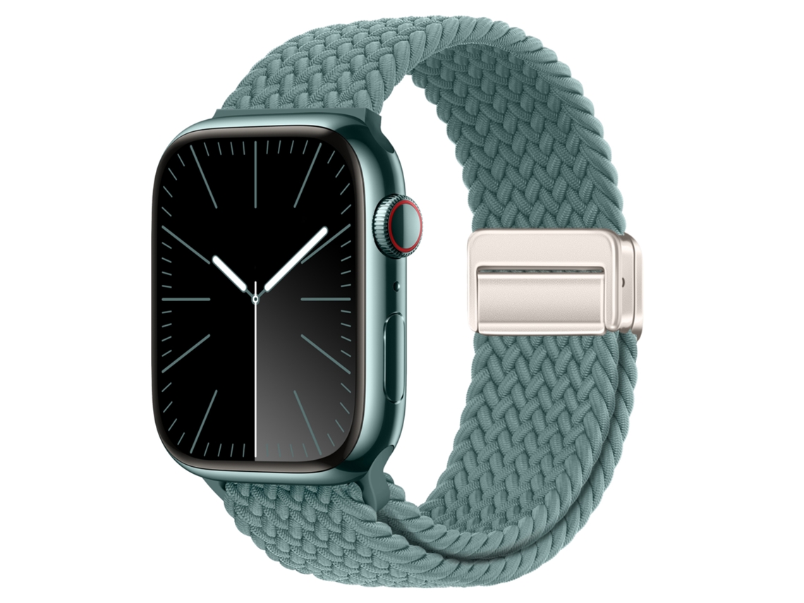 Bracelete Para Apple Watch 42/44/45/46/49mm Verde Agulha De Pinheiro Cuich