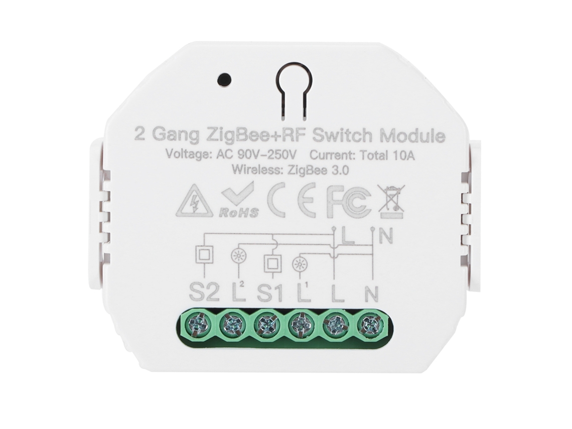 Interruptor inteligente (protocolo Zigbee 3.0, compatível com controle de voz inteligente)