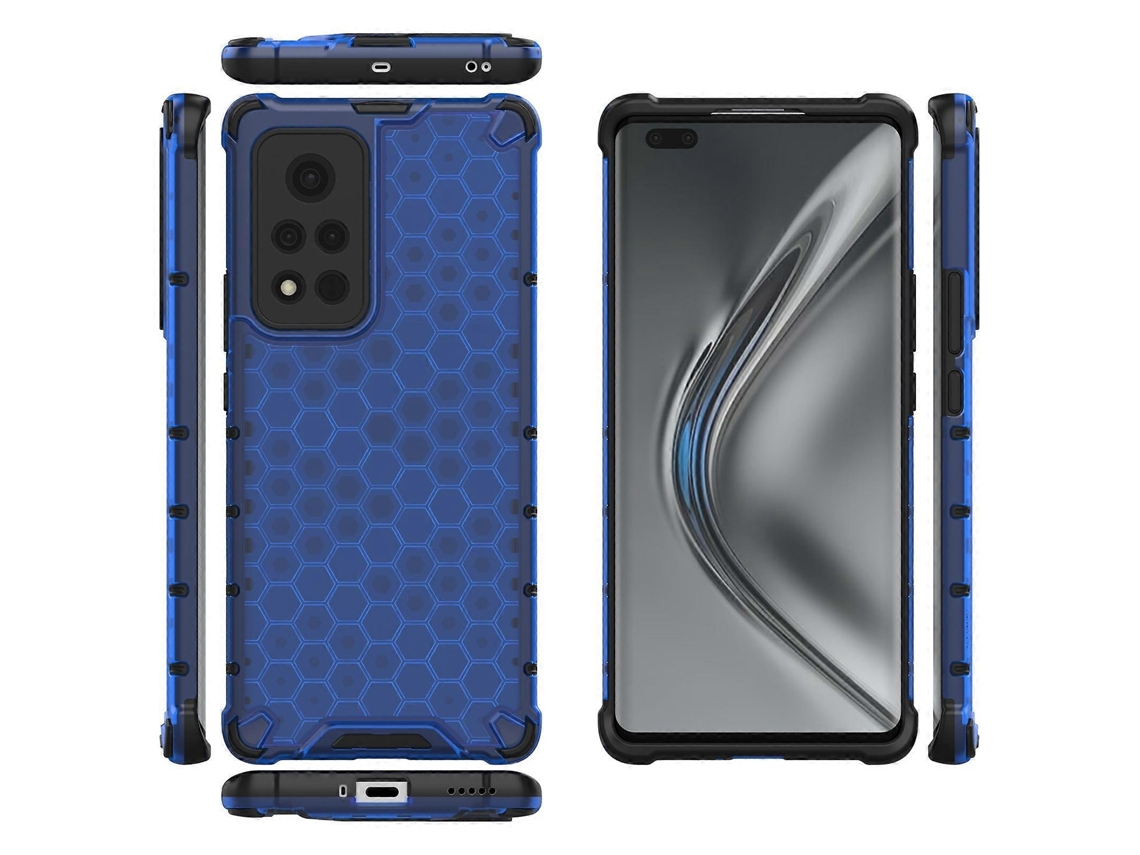Capa Resistente A Impactos Com Estrutura Em Favo De Mel Em Pc + Tpu Para Honor View40