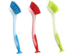 3 Escovas Pratos Bambu e Palmeira Naturais, para Cozinha ZYBLSSBB