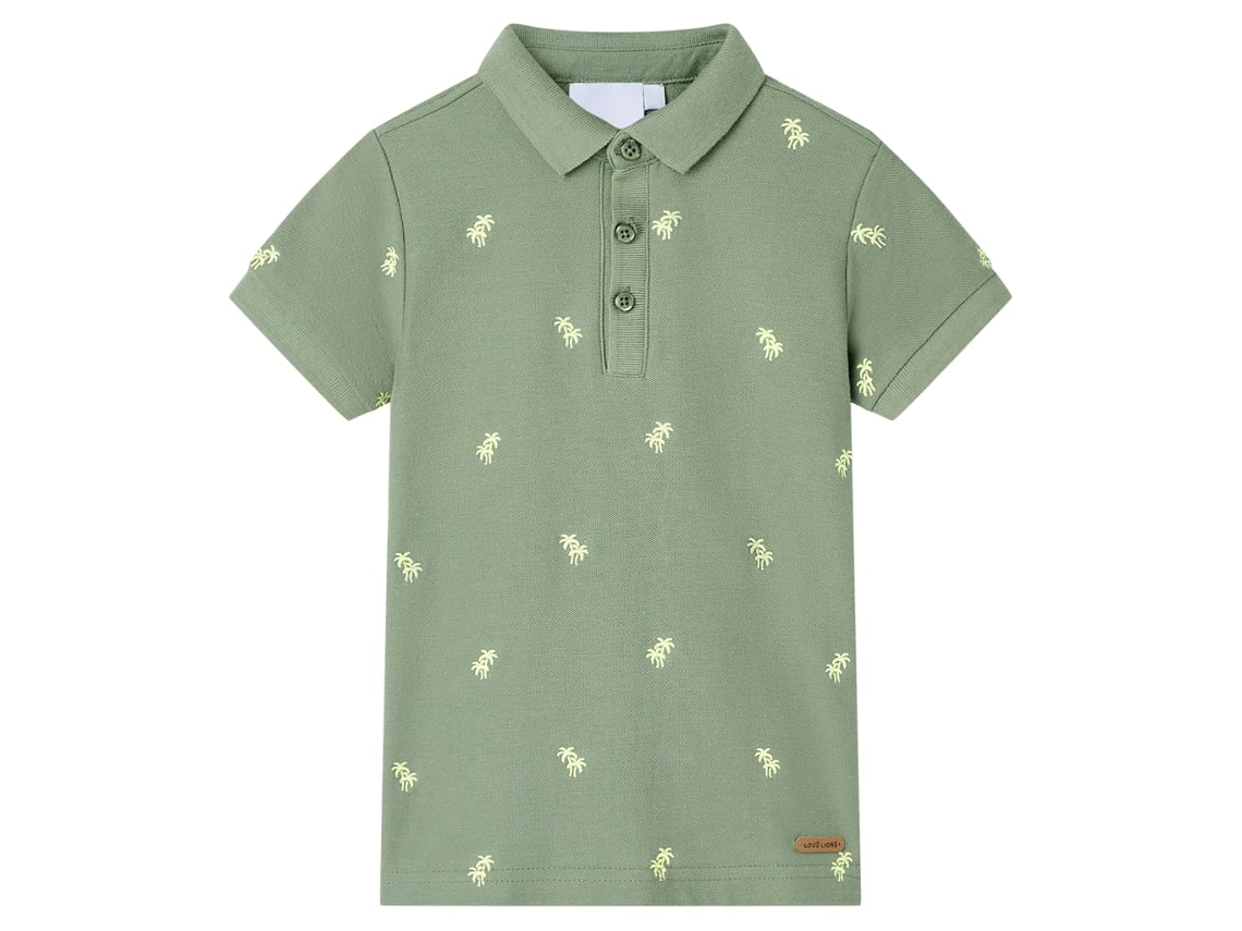 Polo Para Criança Caqui 128