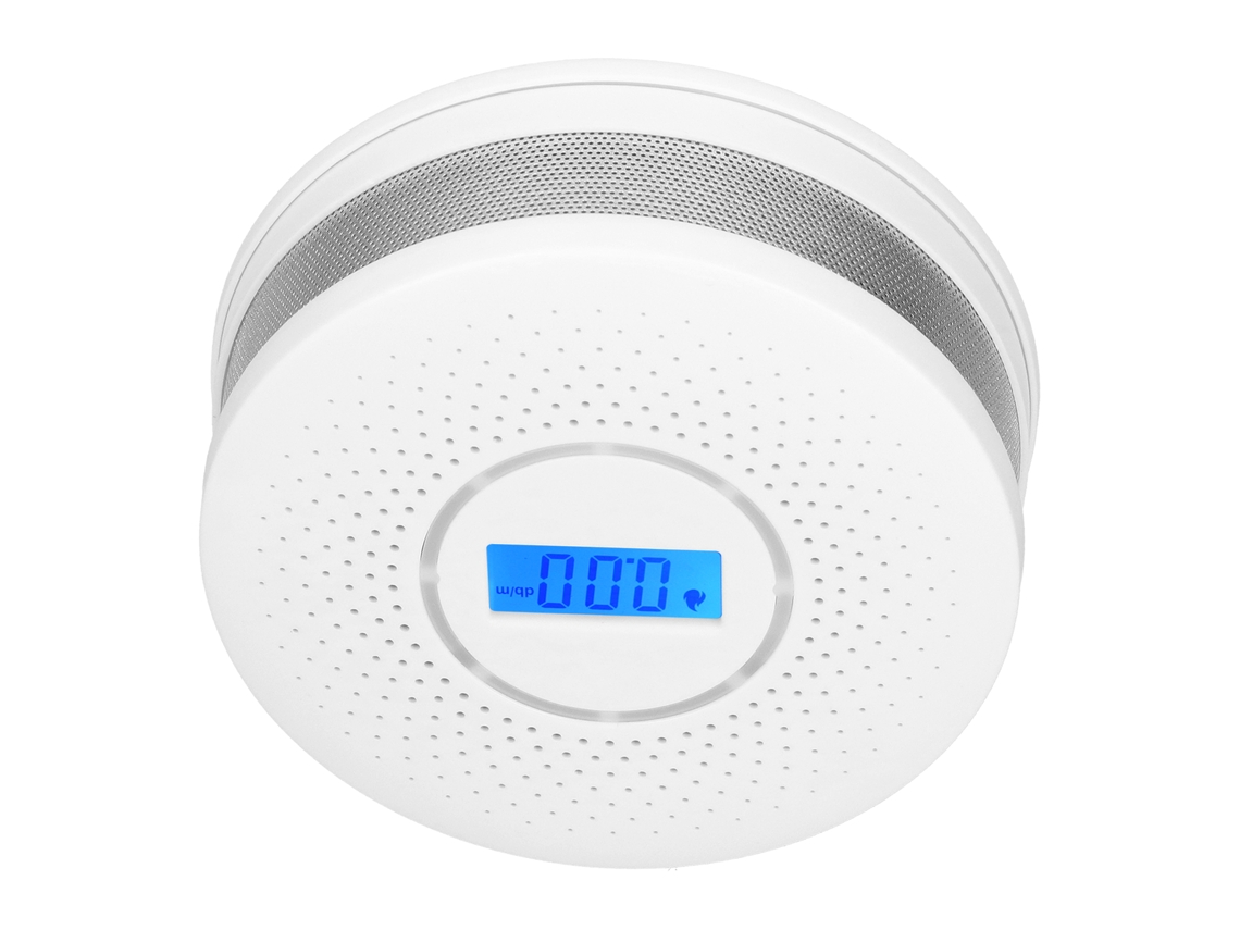 Alarme De Monóxido De Carbono E De Fumo (função 2 Em 1, Design Composto)