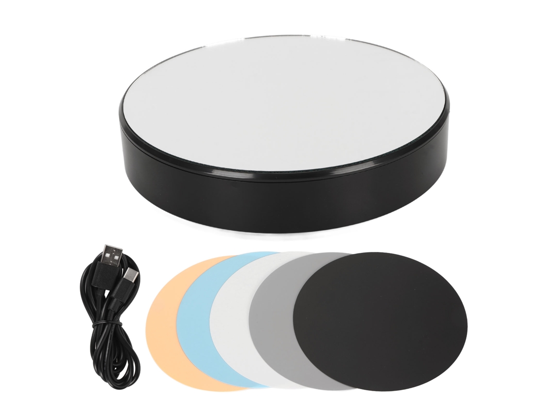 Aetheria porta exibição Giratório Motorizado 360 Graus Luz Branca 5kg Turntable para Fotografia