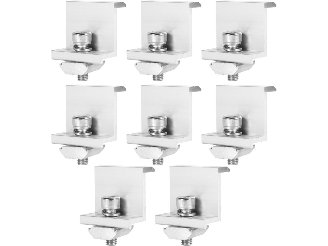 Braçadeiras de Extremidade Dewin para Painéis Solares, Conjunto de 8 Peças, Braçadeiras de Extremidade 35 Mm BRILVIBERA