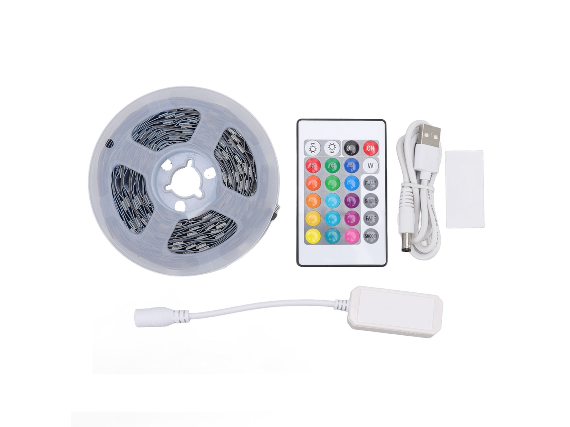 Faixa de Led Rgb Wifi Inteligente 16.4ft Controle App e Remoto Dimmable | S/MARCA