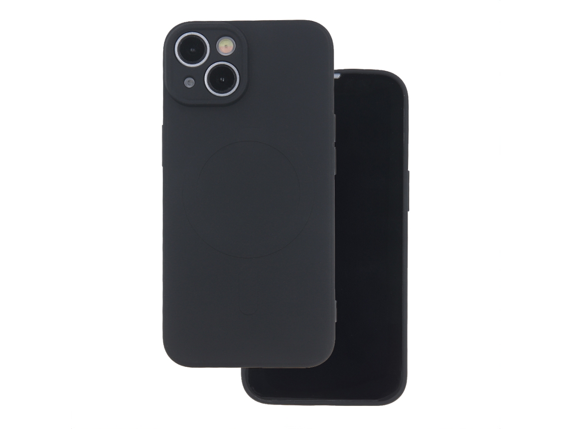 Capa Mag Simple Color Para Iphone 17 De 6,3 Preta