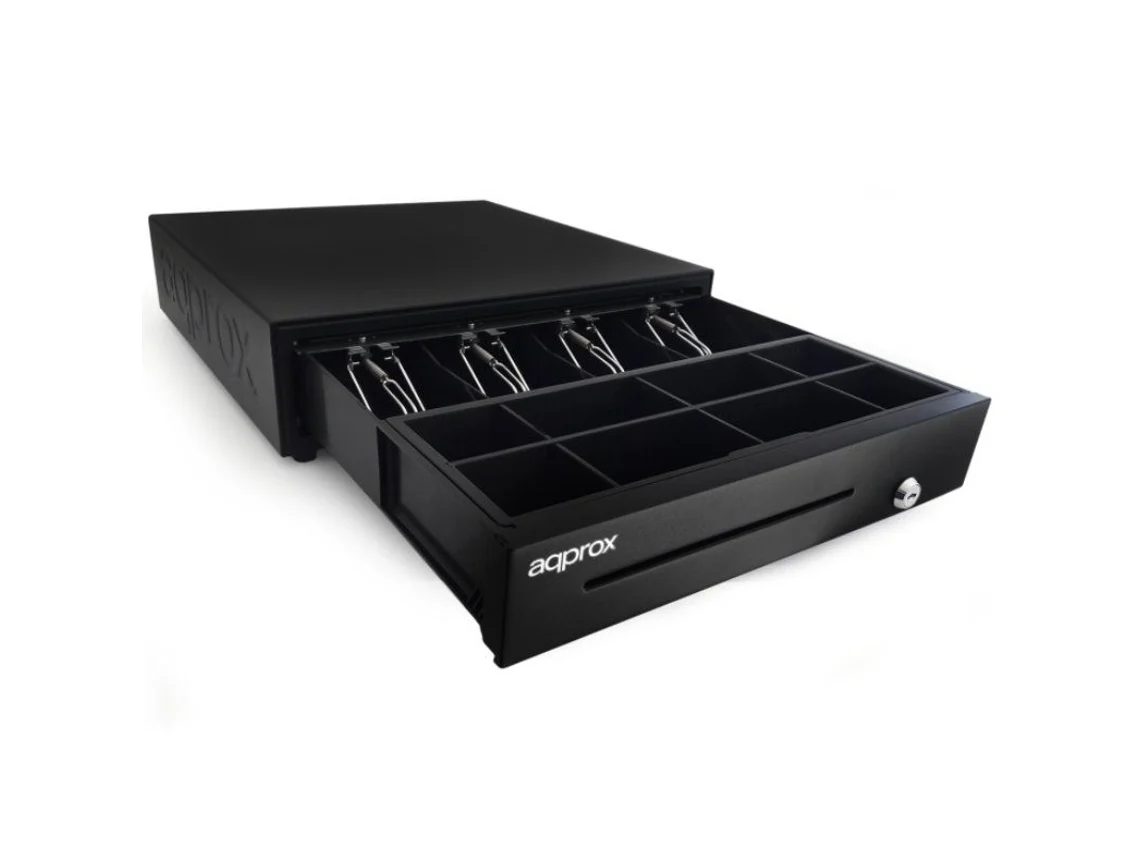 Gaveta de dinheiro APPPROX Appcash01Usb / Manual e Automática / Preta