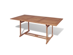 Vidaxl Mesa De Jardim 180x90x75 Cm Madeira Teca Maciça