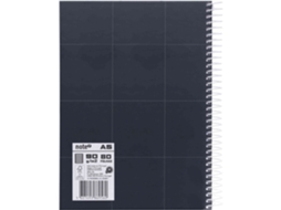 Caderno Espiral Capa Dura A5 Pautado Preto Pure Leccit Note!