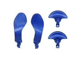 Botões Metal Retrô Para Controle Ps5 Edge Azul