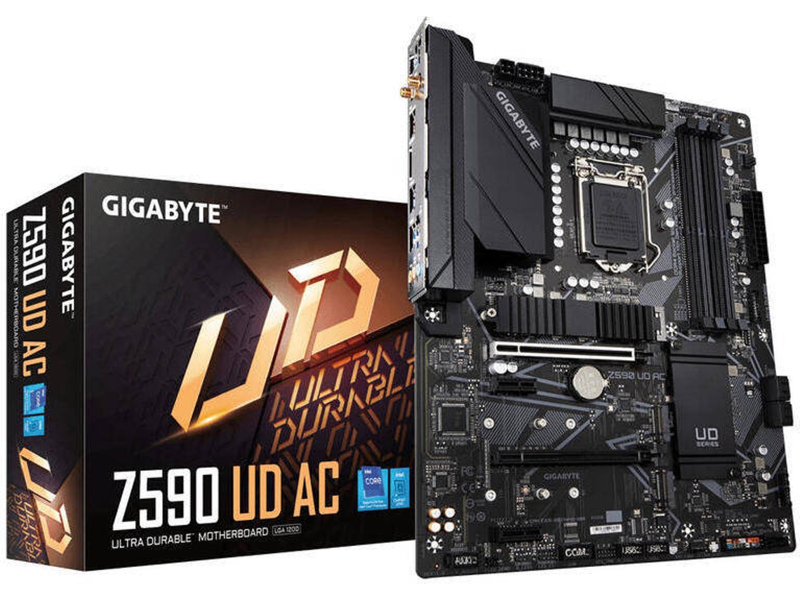 Motherboard GIGABYTE Z590 UD AC (Socket LGA 1200 - Intel Z590 - ATX)