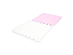 Primerox 10pcs Tapete de Piso Intertravado Macio Anti derrapante Espuma Fofo Tijolos de Cor Roxo Branco