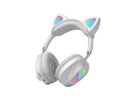 Auscultadores Bluetooth REDCORINGE Led Kids Girl Stereo Phone Music Wireless Gamer com Mic