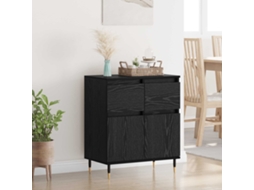 Vidaxl Buffet Com Gaveta Carvalho Preto 60 X 35 X 70 Cm