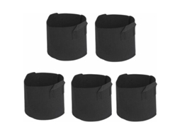 Sacos De Mudas, 3 Galões, 5 Pacotes, Sacos De Mudas Não Tecidos E Vasos De Plantio Não Tecidos