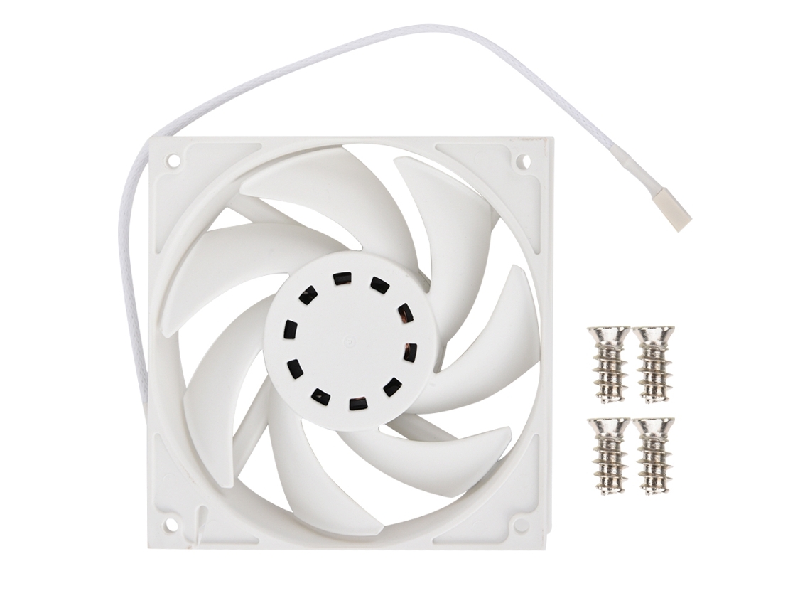 Ventoinha De Resfriamento Para Computador Pc Industrial Silenciosa Dc12v 0.18a 2.16w 500-2200rpm Com 4 Pinos Pwm Branca