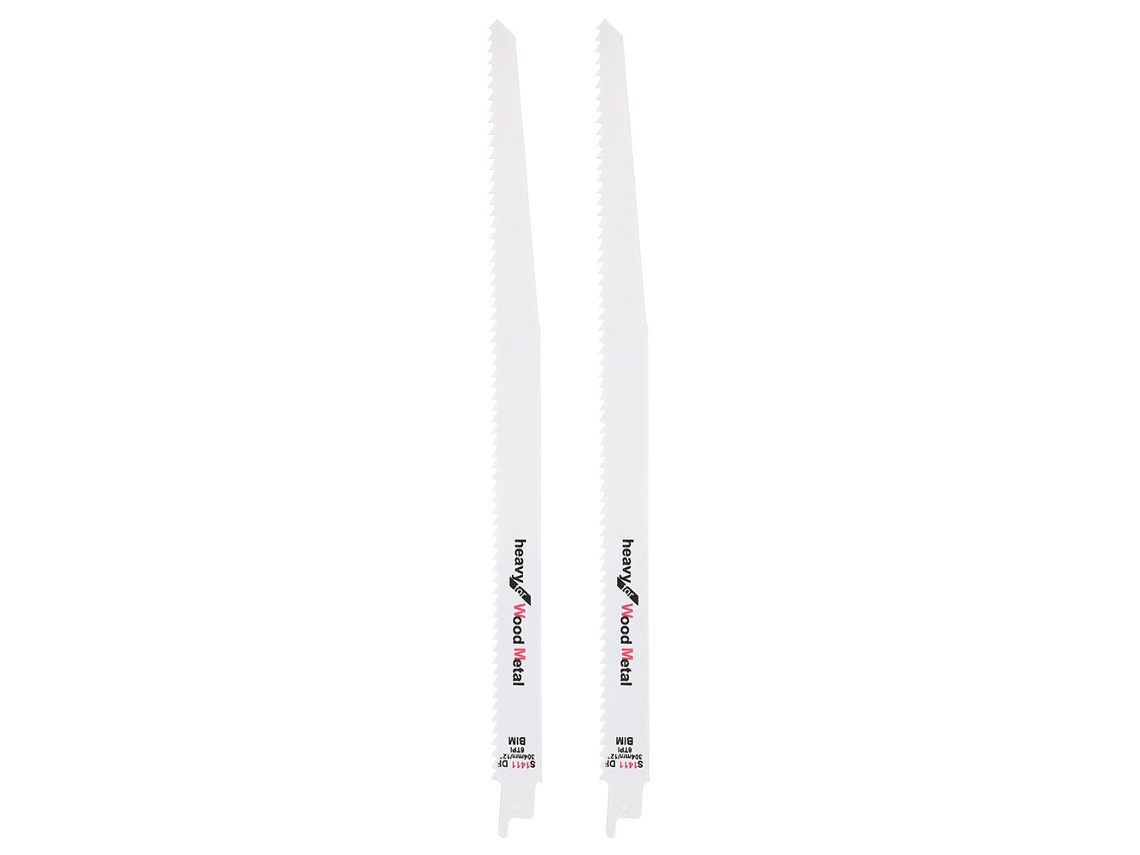 2pcs Lâmina Serra Reciprocante Aço Carbono Alto Ferramenta Corte Carpintaria Doméstica
