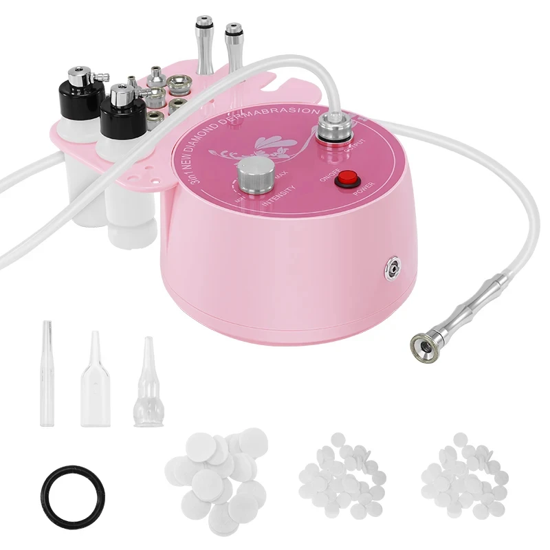 Aparelho Facial De Microdermoabrasão Com Frasco Spray Para Limpeza De Poros, Esfoliação E Rejuvenescimento Da Pele.