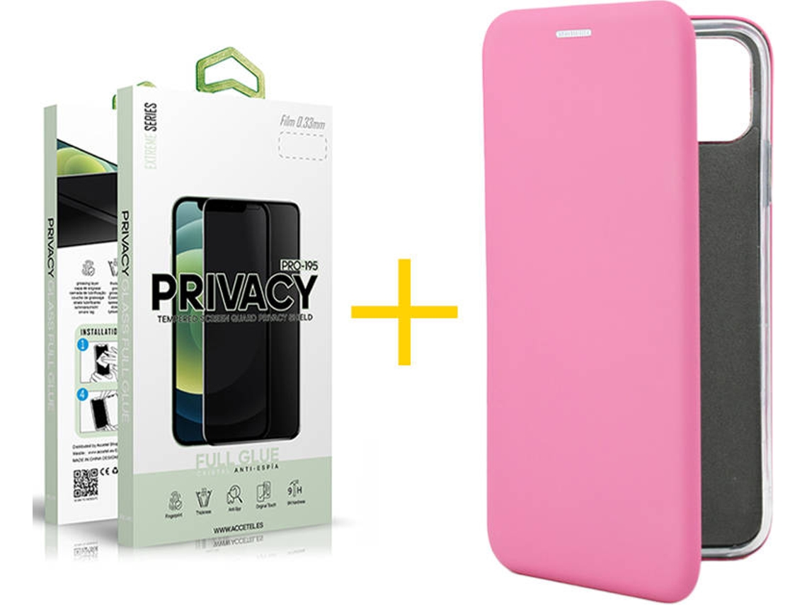 Capa e Película Apple  iPhone 11 SKYHE Flip Cover 0937 Rosa
