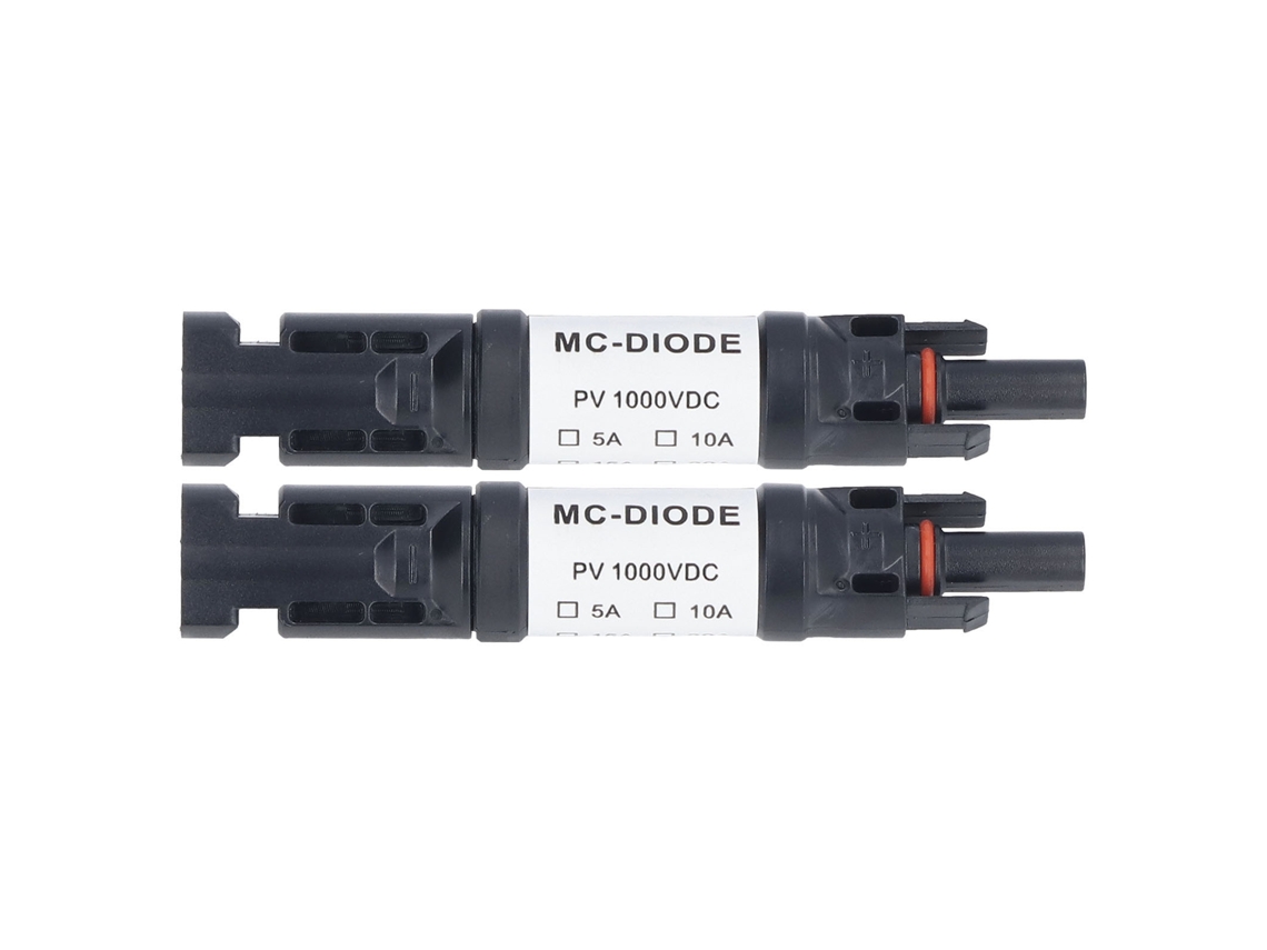 Conector Pv Solar 1000v Fusível Ip68 À Prova Dágua