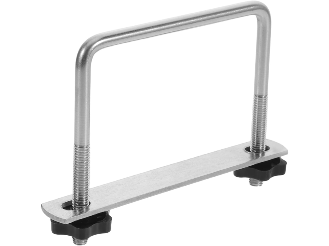 Suporte Para Bagageiro De Teto Em Metal Prateado E Plástico, Montagem Reforçada.
