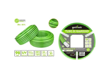 Mangueira de Jardim PVC Verde Bomba de Água 20 Metros 66 Pés Ø6.5mm 57513 KAELA