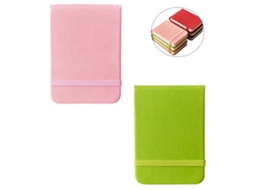Mini Bloco De Notas Com Capa Mole E Fecho Elástico Para Caderno Brilvibera