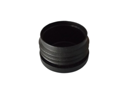 Topo Redondo Interior Plástico Preto Ø50mm 2"