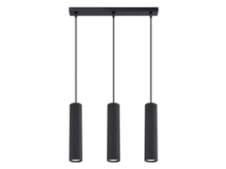 Sollux Sl.1575 Karbon Lámpara Colgante 3l Negra