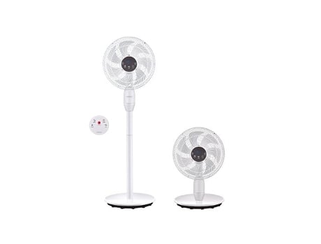 Ventilador De Pedestal Haripal Ø35cm Com 3 Alturas Reguláveis, Branco Niaros (motor Dc 25w)