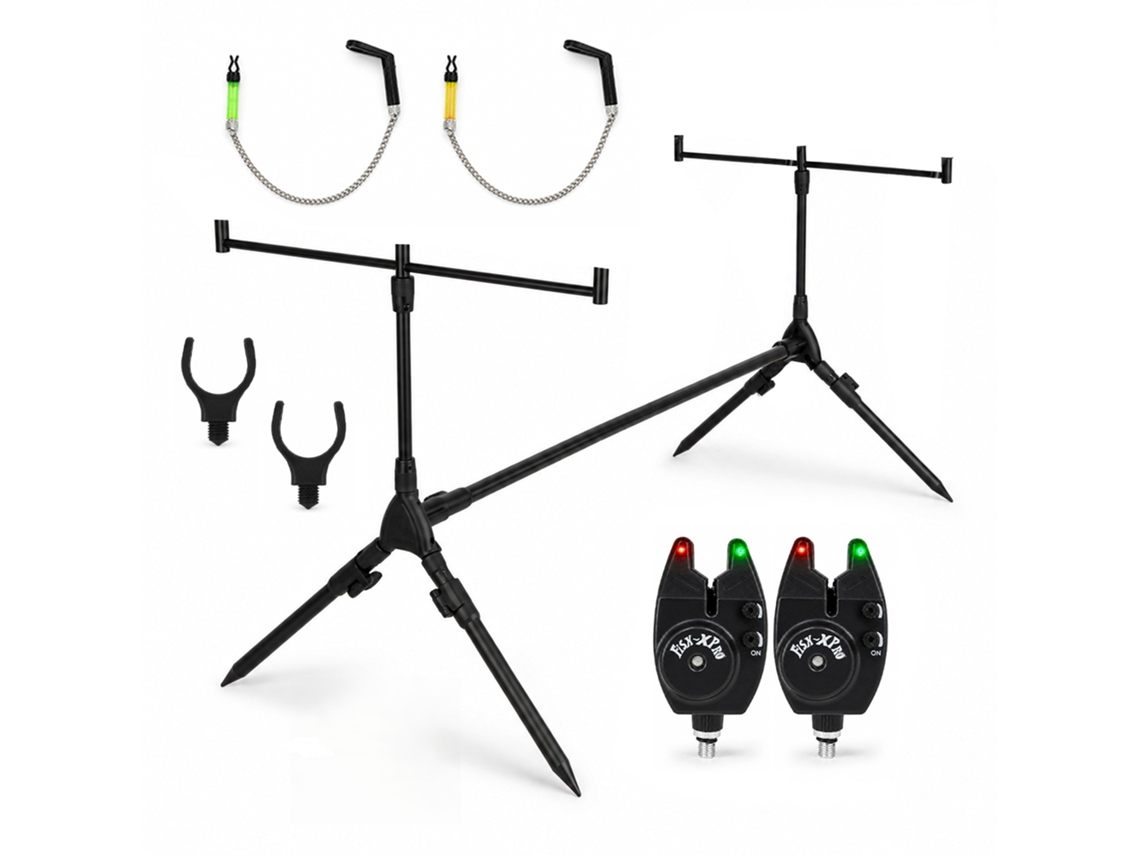 Fish-xpro Basic Rod Pod - Para 2 Canas - Com Alarmes E Hangers