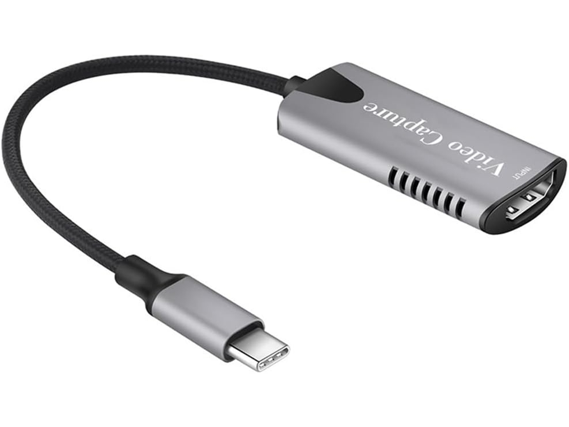 1 Placa de Captura de Vídeo Prateada 4k1080p 60hz Compatível com Tipo C SFUSHOS