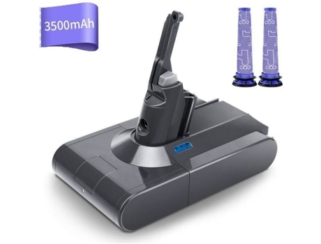 Bateria De Substituição Morpilot Para Série Dyson V8, 21,6 V 5000 Mah Li Ion, Com 2 Filtros Laváveis