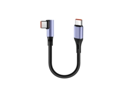 Lurelia Cabo Usb-c, Tablets, 15cm, 6a, 90°, Carregamento Rápido, Preto